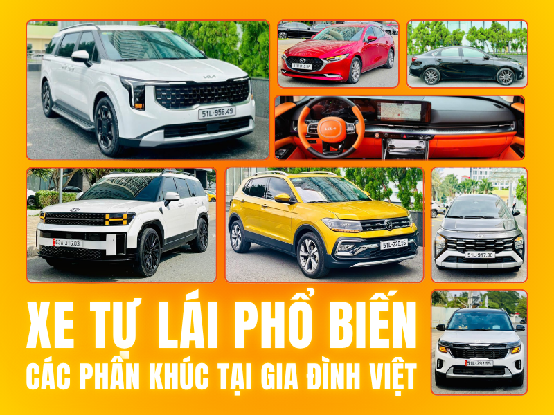 Dàn xe tự lái phổ biến đời mới tại Gia Đình Việt